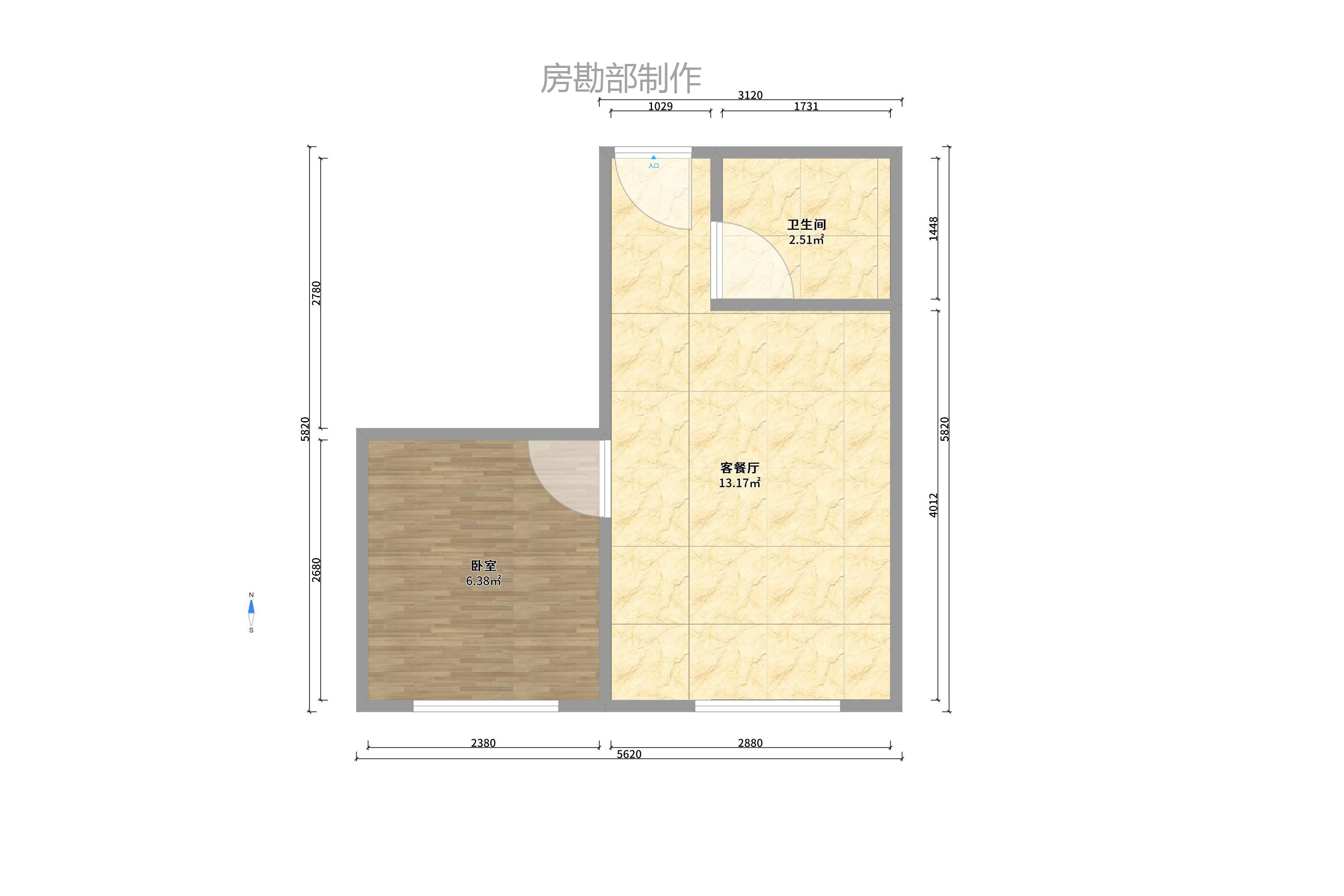 中山大厦(广阔大厦)  1室1厅1卫    1400.0元/月 中山大厦(广阔大厦)  1室1厅1卫    1400.0元/月户型图