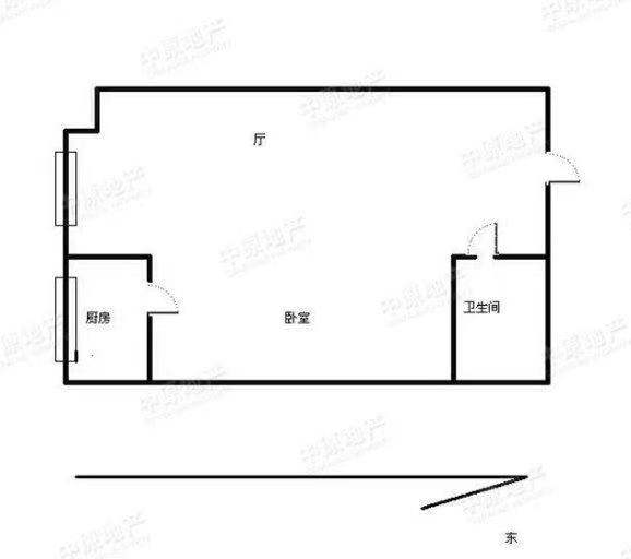 八方茗苑  1室1厅1卫   29.00万户型图