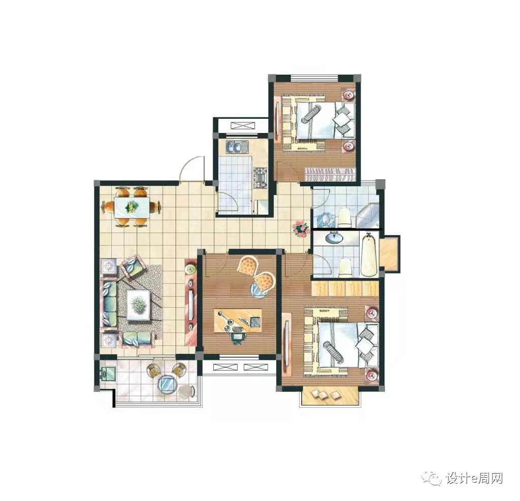 联盛大厦  3室2厅2卫   588000.00万户型图