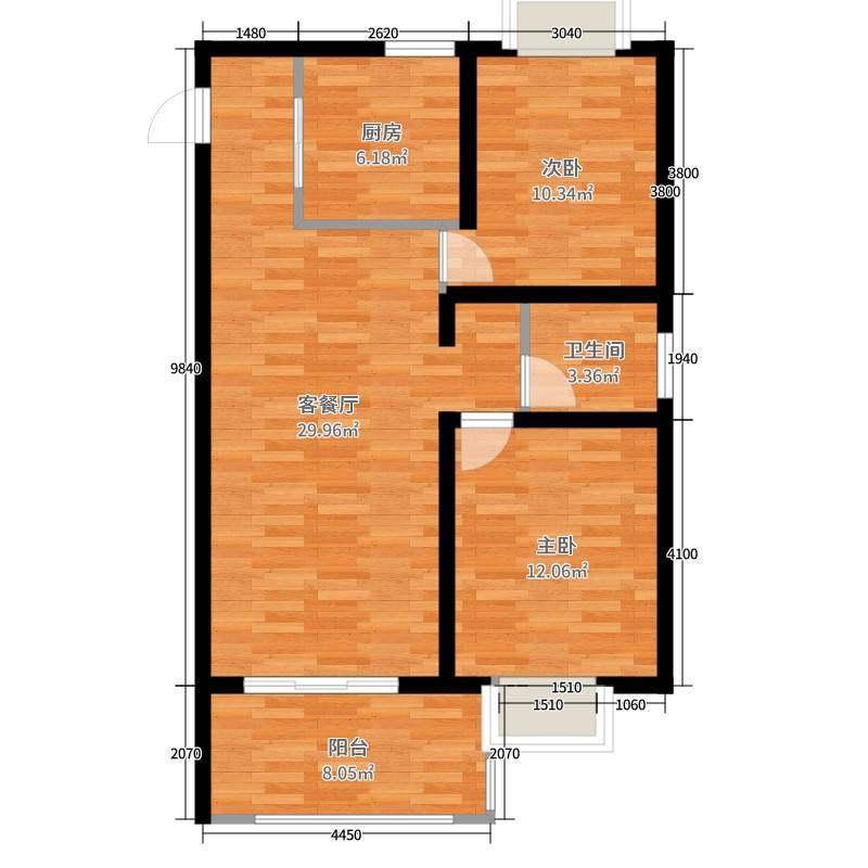 富厚名邸  2室1厅1卫    1600.0元/月 富厚名邸  2室1厅1卫    1600.0元/月户型图