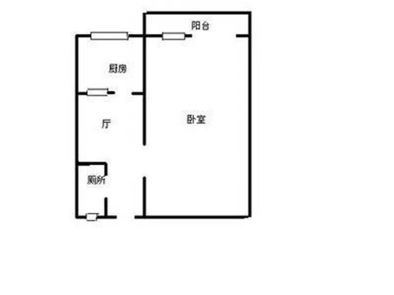 新合六村 1室1厅1卫 1350.0元/月 新合六村 1室1厅1卫 1350.0元/月户型图