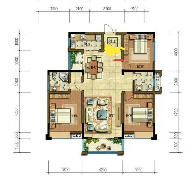 大桃路鑫桃苑安置小区  1室1厅1卫   1000.00元/月户型图