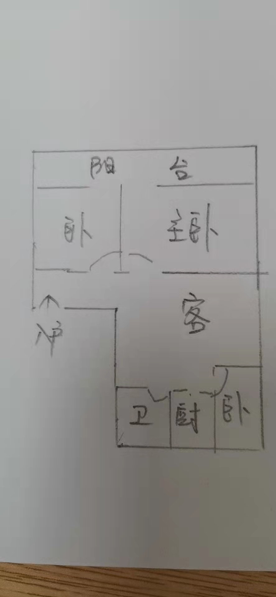 娄星区散盘  3室2厅1卫   39.80万户型图