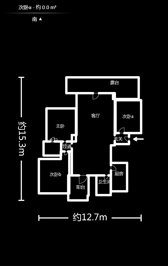 百合湖滨花园  3室2厅2卫    94.0万户型图
