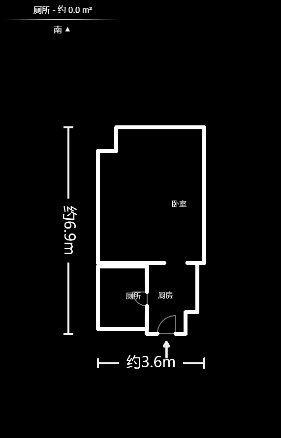 协信星澜汇  1室1厅1卫    35.0万户型图