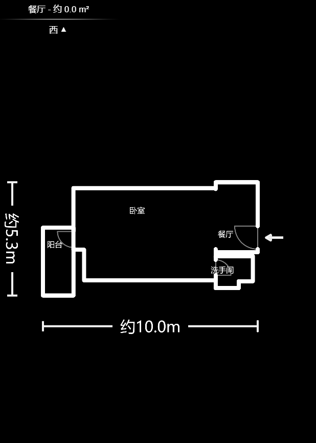 万博汇  1室1厅1卫   55.00万户型图