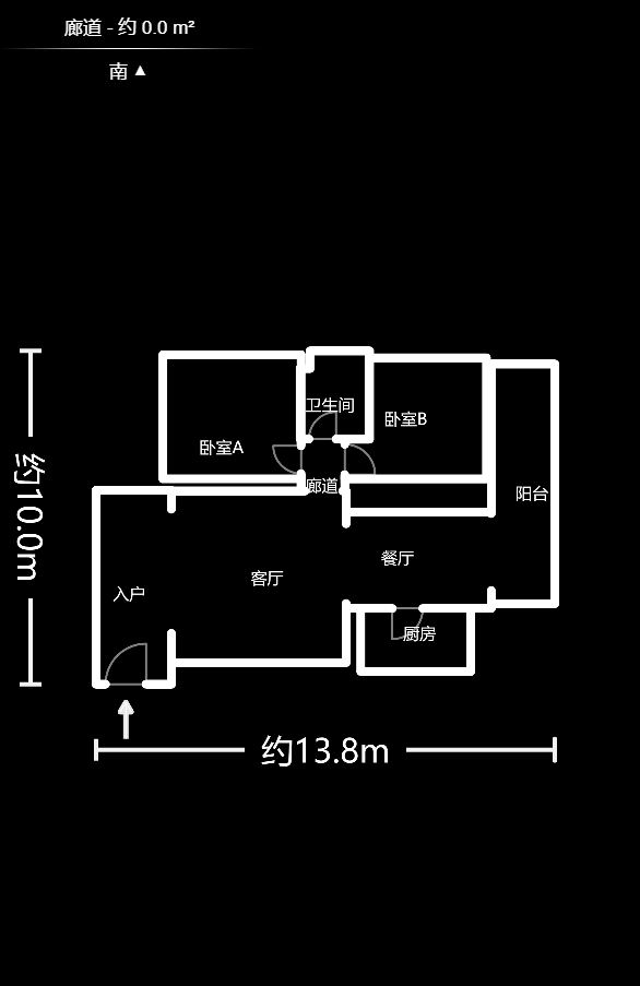 天悦鑫苑  2室1厅1卫    93.8万户型图