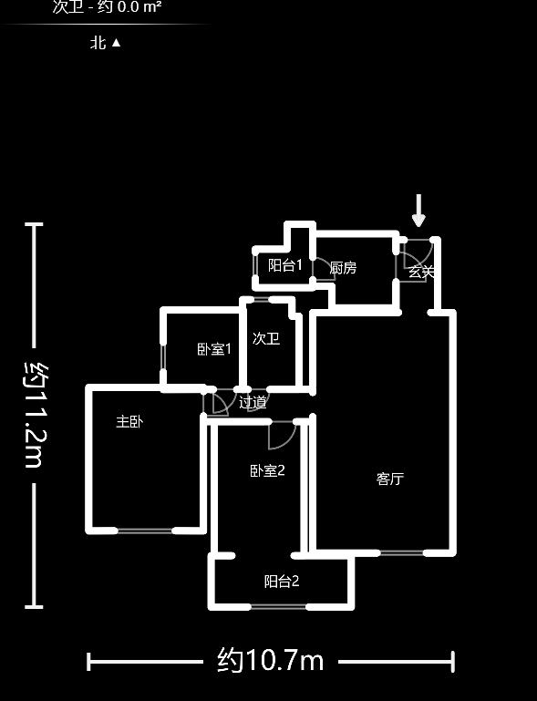 兰亭都荟（璟峰苑）  3室2厅1卫    138.0万户型图