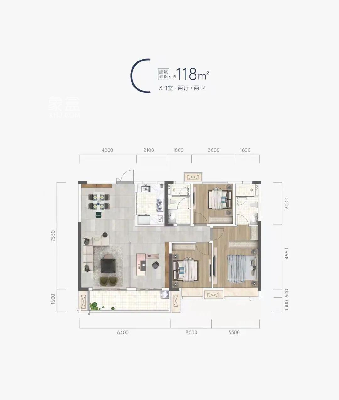 章丘中麓府户型图片