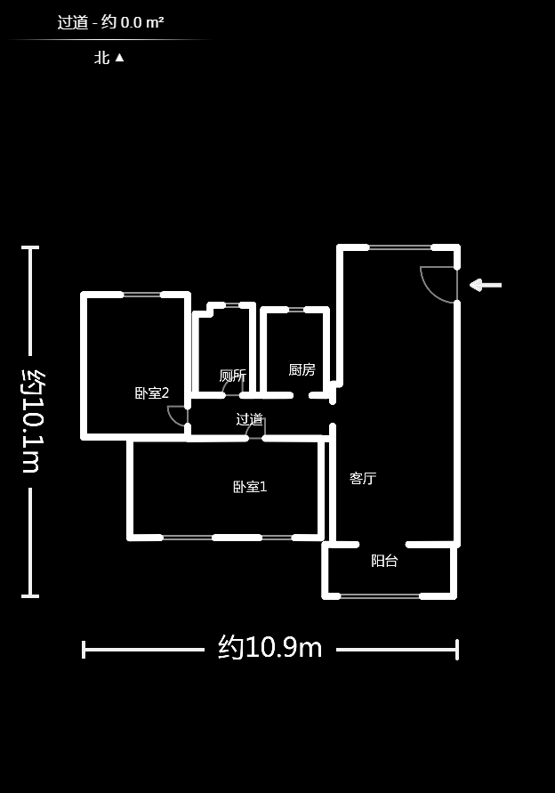 高鑫麓城  3室2厅1卫    112.0万户型图
