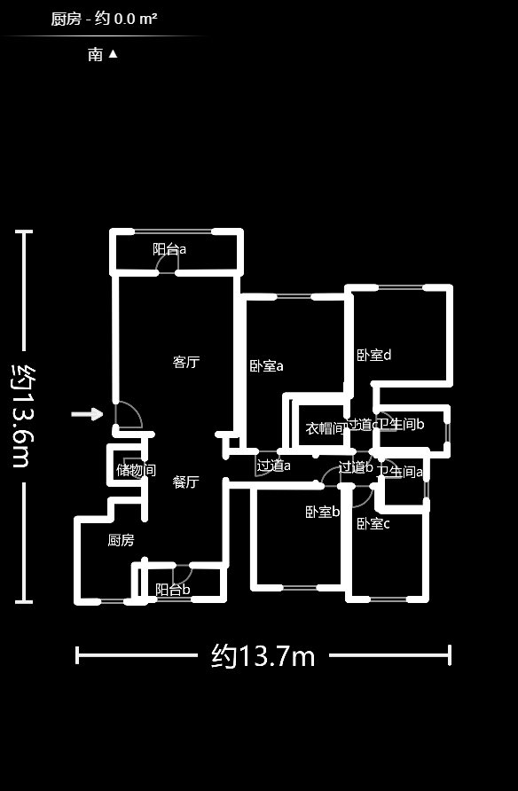 山水南雅  4室2廳2衛(wèi)    95.0萬戶型圖