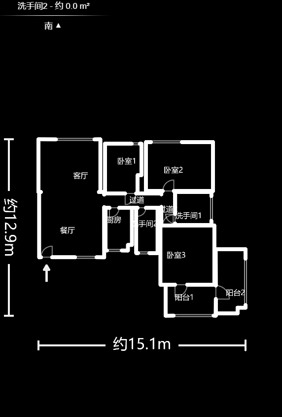 兴威新嘉园  3室2厅2卫    196.0万户型图