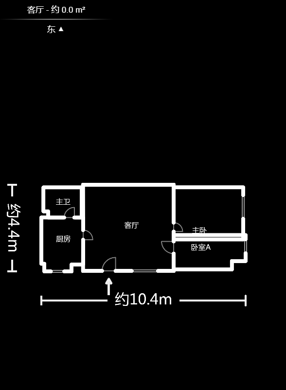朝阳银座  2室1厅1卫    46.8万户型图