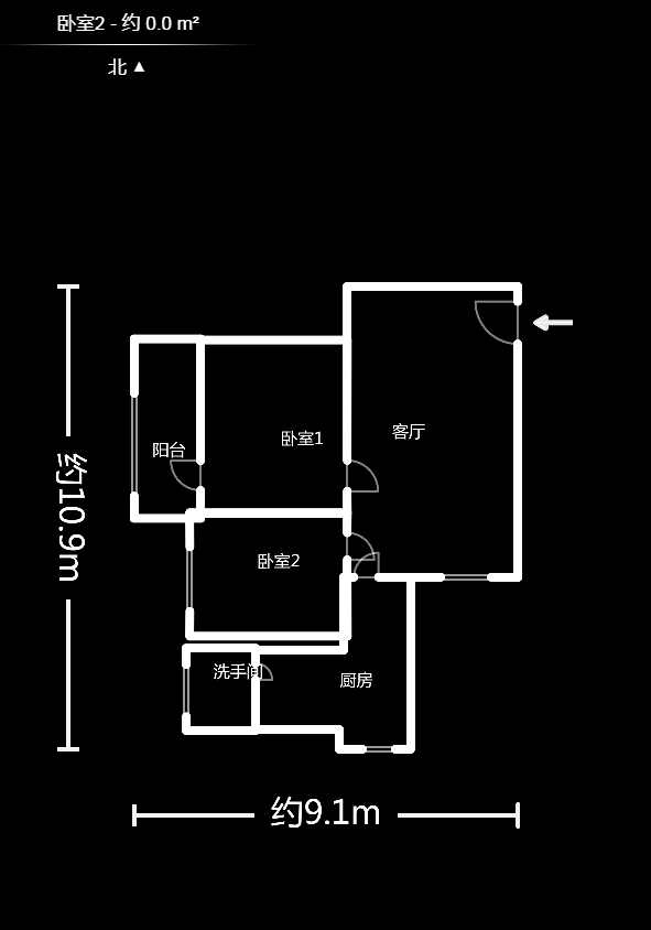湘运新村  2室2厅1卫   65.00万户型图
