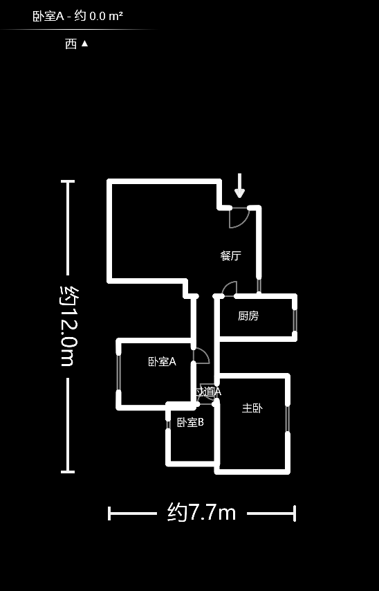 谷山乐园  3室2厅1卫   85.60万户型图