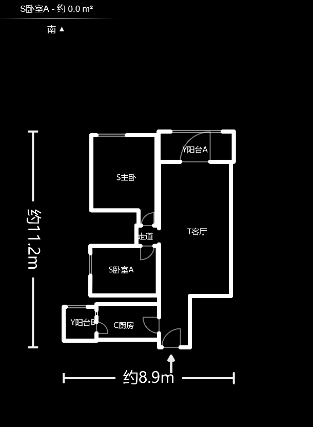 新城新世界一二三期 2室2厅1卫 97.0万 新城新世界一二三期 2室2厅1卫 97.0万户型图