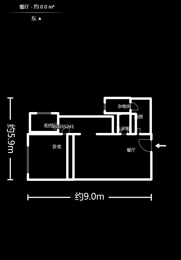 金领家族  1室1厅1卫   45.00万户型图