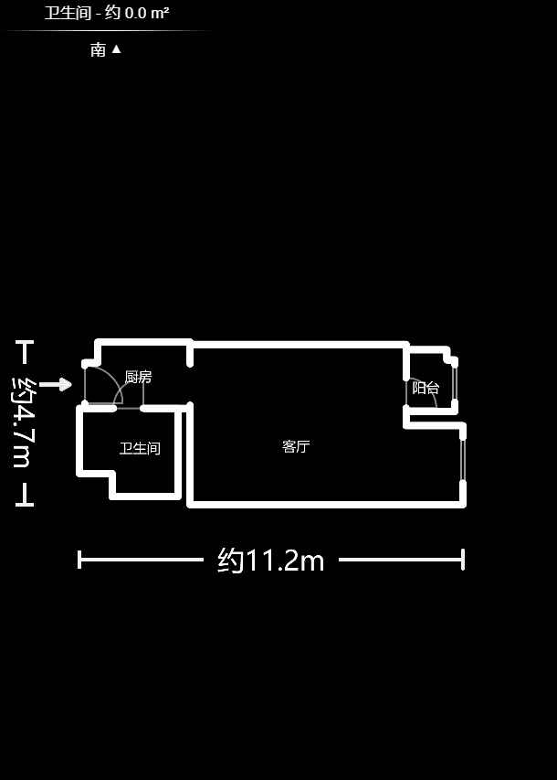 万科金色家园  1室1厅1卫    35.0万户型图