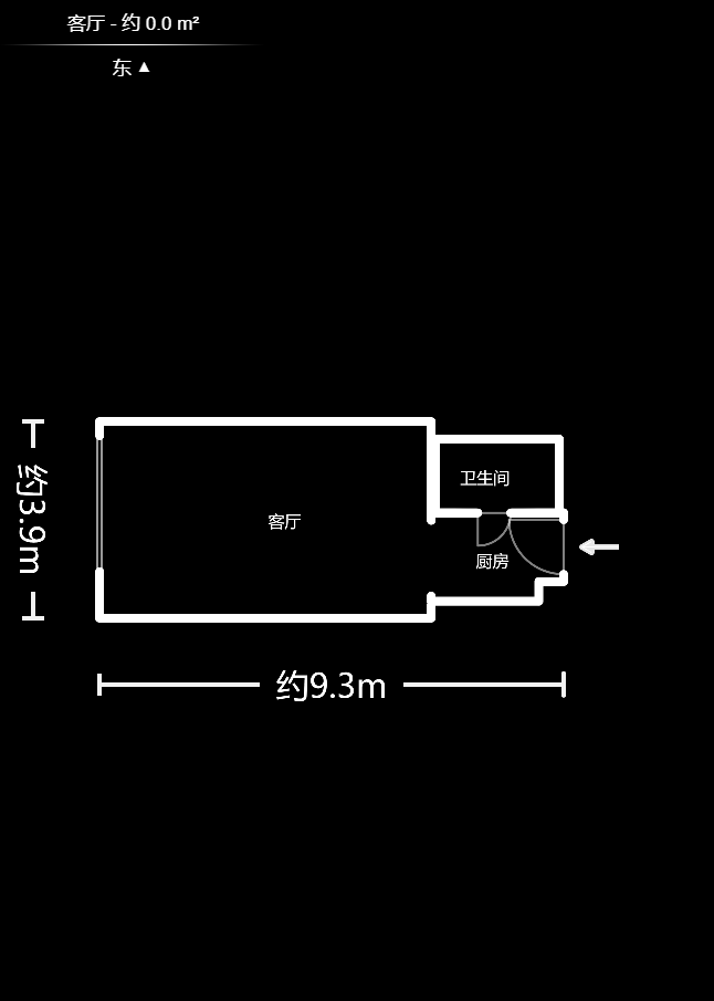 碧桂园星城首府  1室1厅1卫    35.0万户型图
