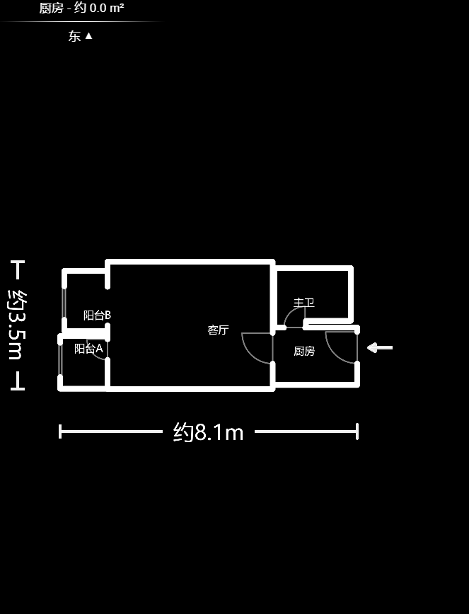 上峰苑（兰亭玥岛）  1室1厅1卫   32.80万户型图