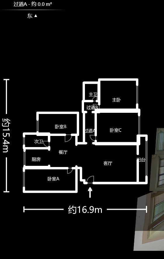 青青家园  4室2厅1卫    96.0万户型图