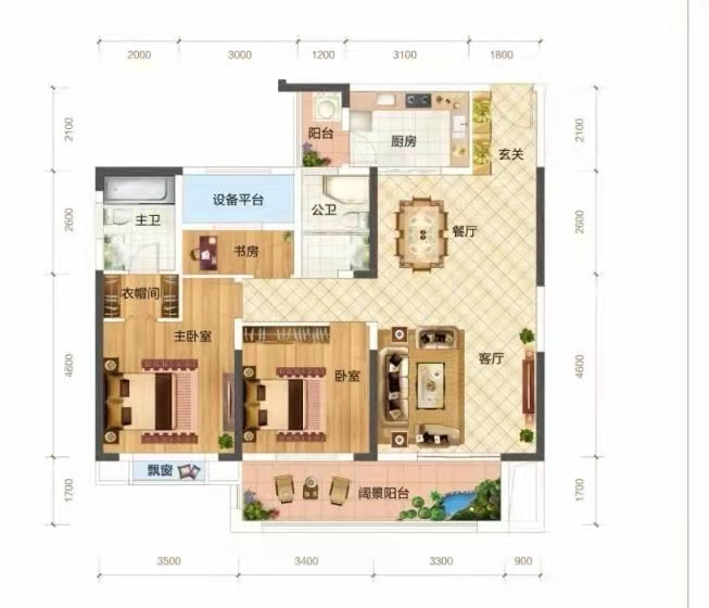 涟水新村  4室2厅2卫   80.80万户型图