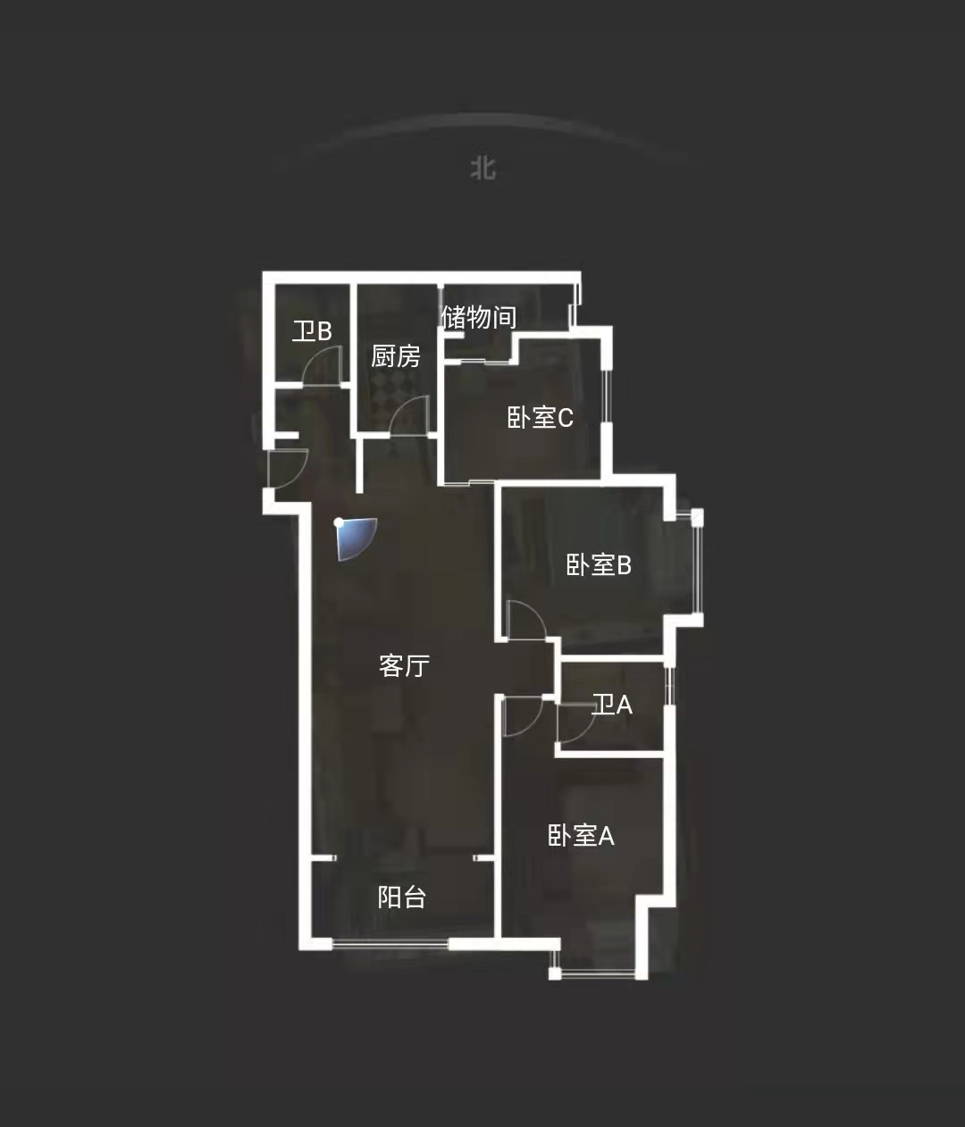 华城泊郡  3室2厅2卫   230.00万户型图