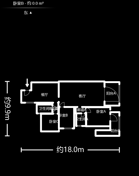 建发汇金国际  3室2厅1卫   194.50万户型图
