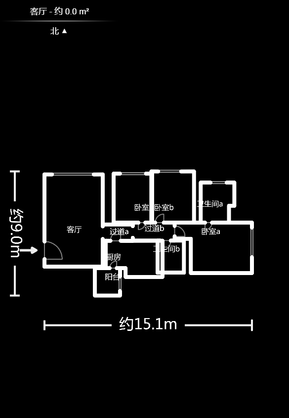 恒大城  3室2厅2卫    109.6万户型图