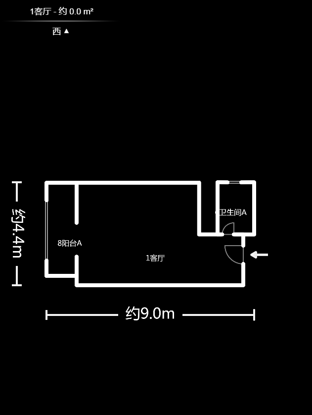 金土地第一湾  1室1厅1卫   42.00万户型图