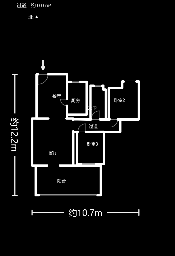 恒万西溪里  3室2厅1卫    135.0万户型图