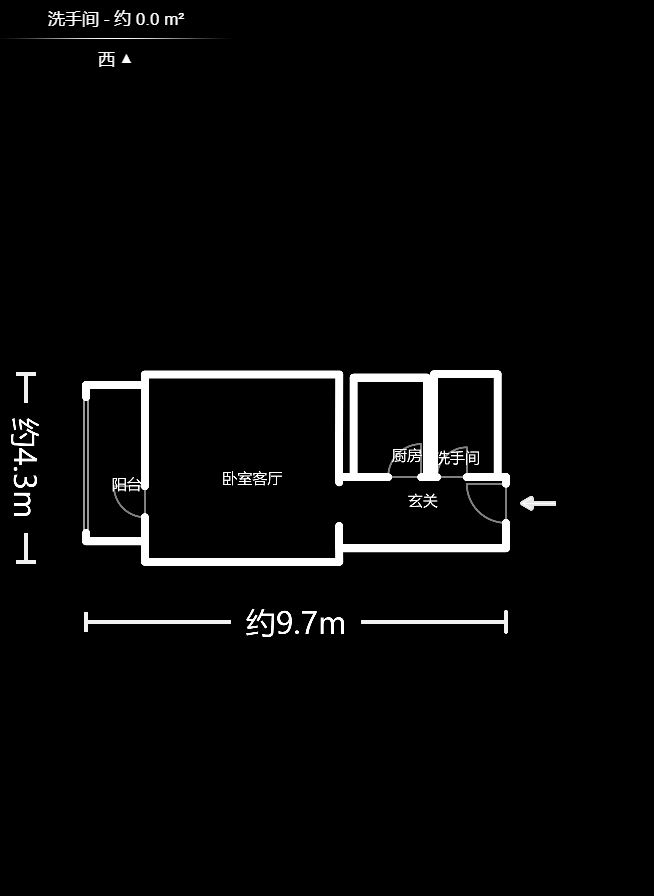 远大麓园  1室1厅1卫    37.67万户型图
