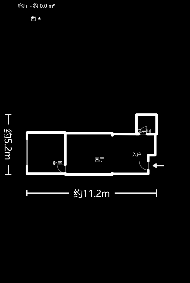 几米空间  1室1厅1卫   35.00万户型图