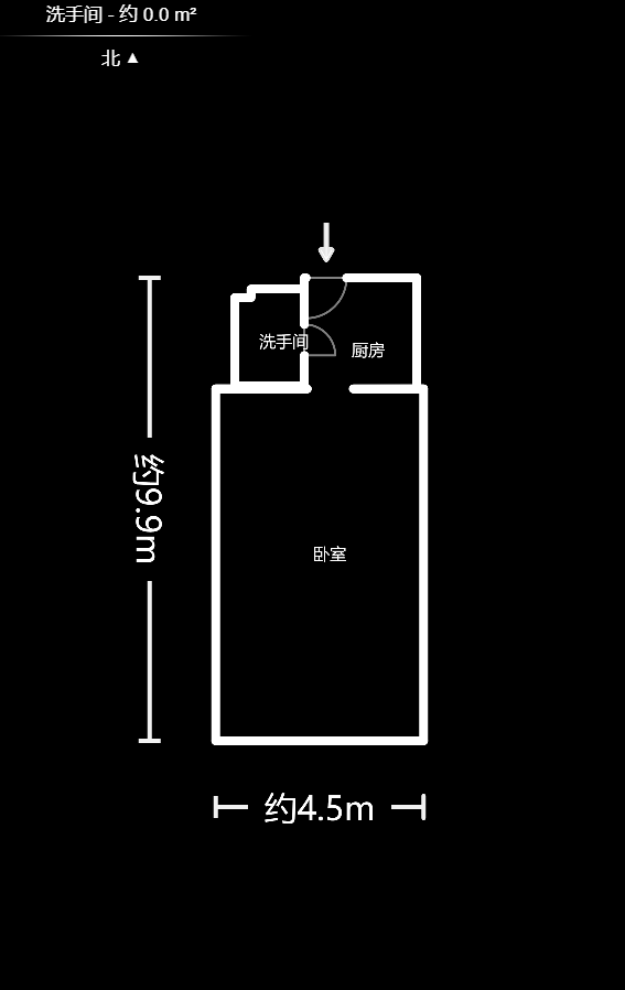 东方公寓  1室1厅1卫   39.80万户型图