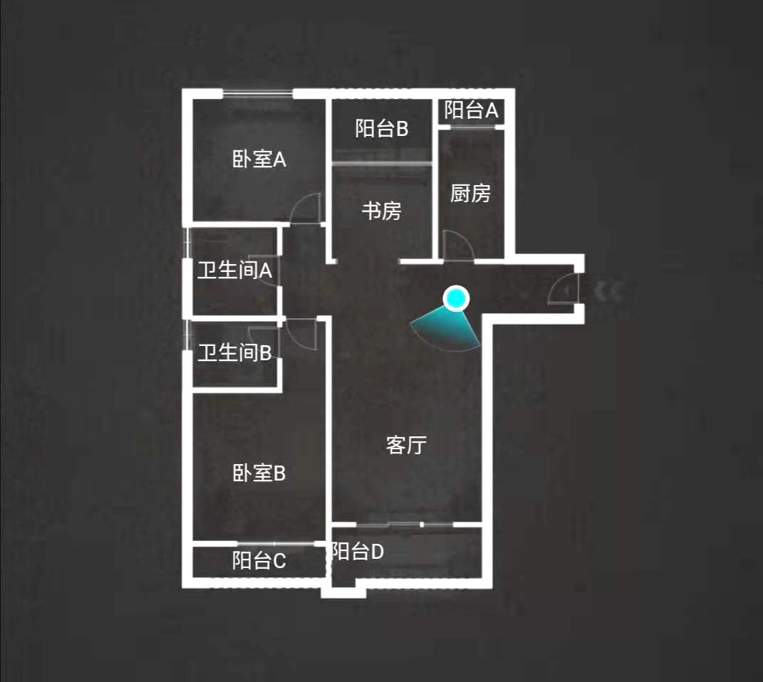 中海凯旋门  2室2厅1卫   210.00万户型图