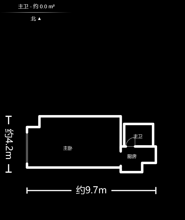 奥克斯缔壹城  1室1厅1卫    25.0万户型图