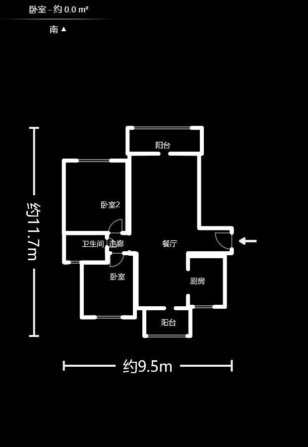 方略学府佳境 2室1厅1卫 52.8万 方略学府佳境 2室1厅1卫 52.8万户型图
