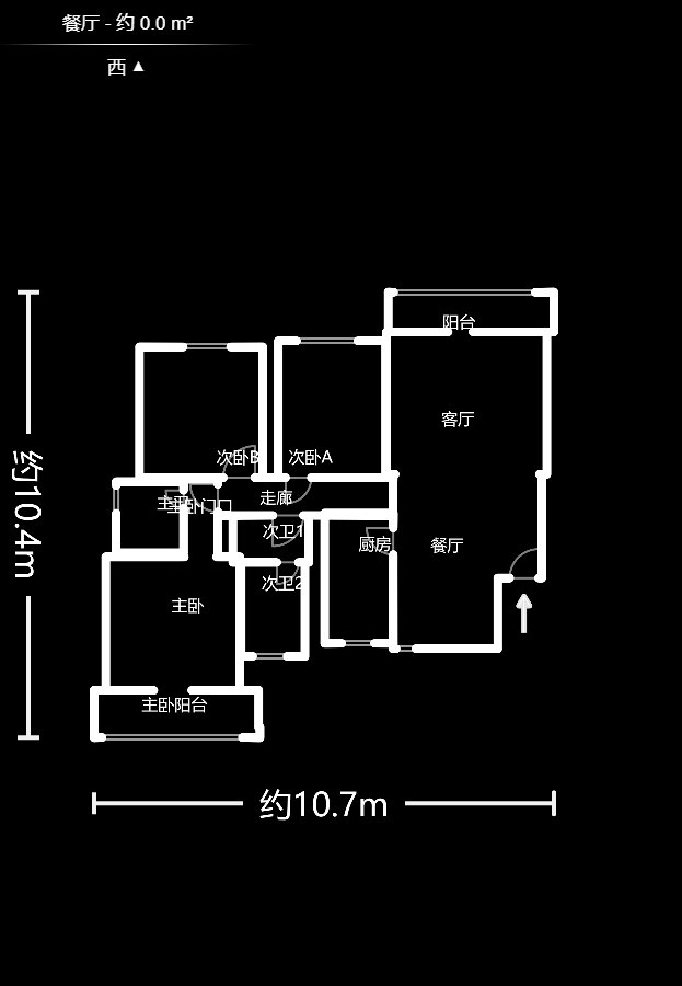 知微园  3室2厅1卫    80.0万户型图