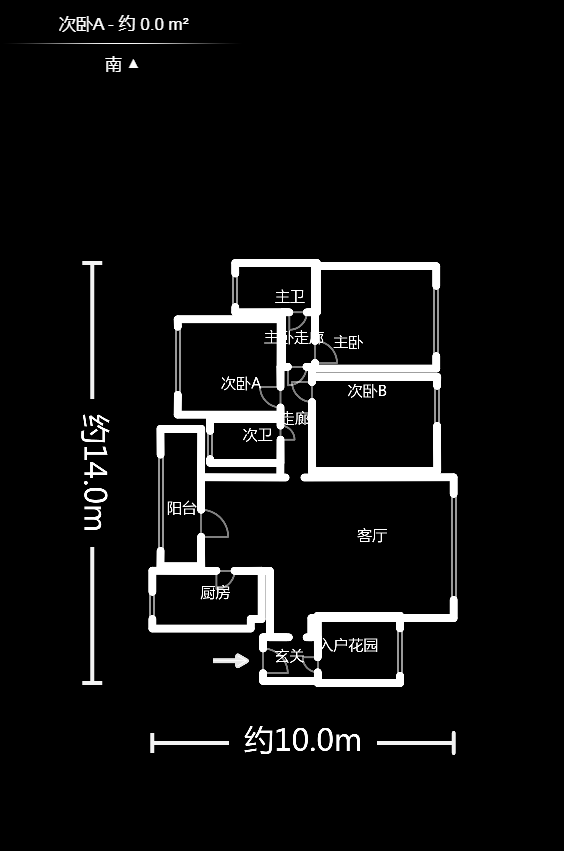 中信城市广场（中信新城一期）  4室2厅2卫   122.00万户型图