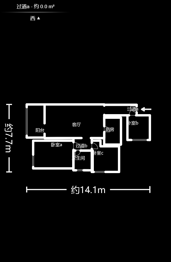 黑金时代广场  3室2厅1卫   78.50万户型图