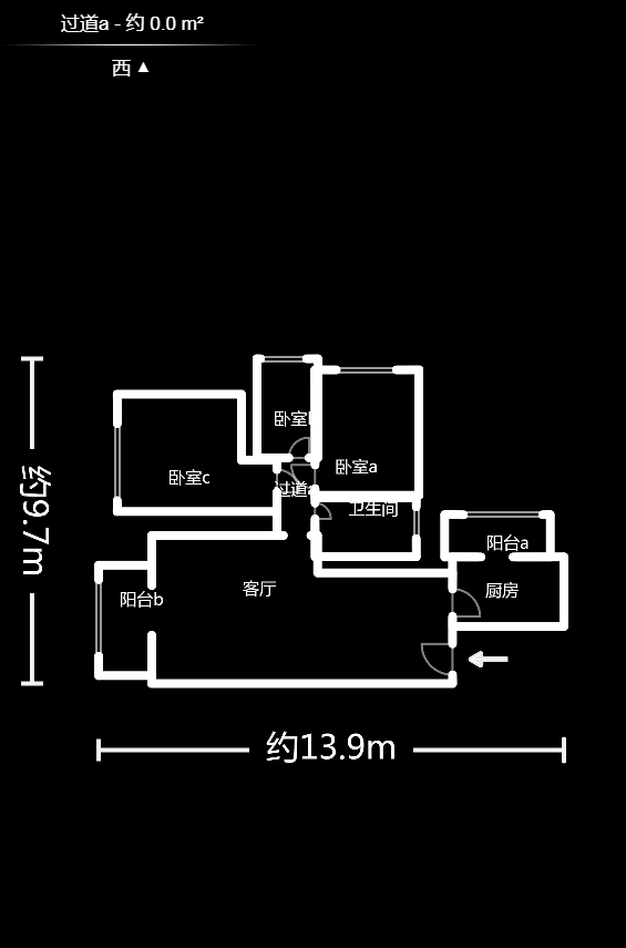 昆仑和府  3室2厅1卫   68.00万户型图