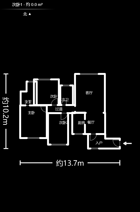 永祺西京  3室2厅1卫   155.00万户型图