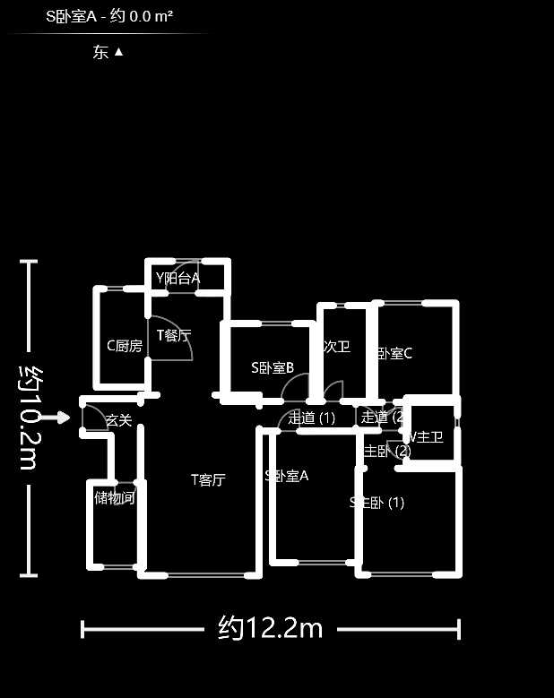 香樟兰亭（朗峰苑）  4室2厅2卫    142.0万户型图