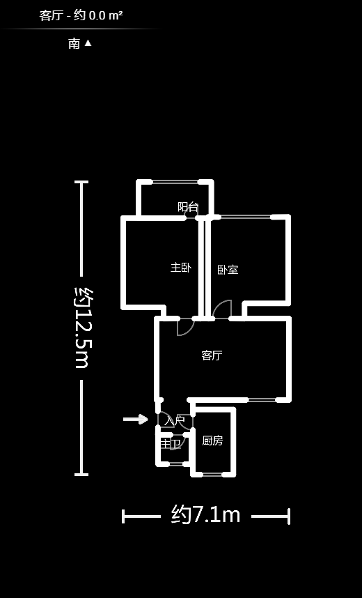 燕山街社区  2室1厅1卫   45.00万户型图