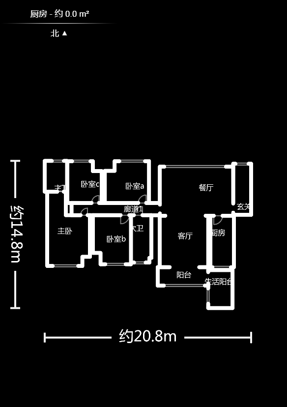 达美D6区  4室2厅2卫    215.0万户型图