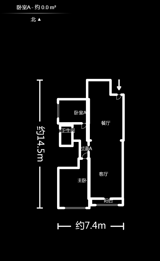 中一九骏（枫桥苑）  3室2厅1卫   124.90万户型图