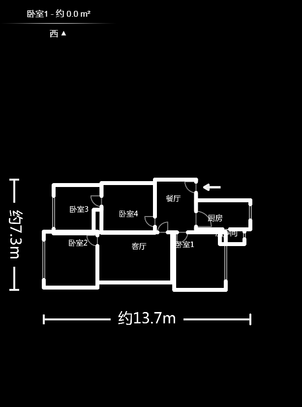湘农桥社区  3室2厅1卫   79.90万户型图