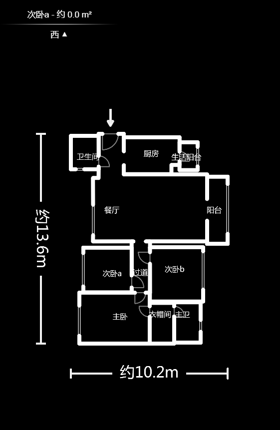 富基世纪公园  3室2厅1卫   60.00万户型图