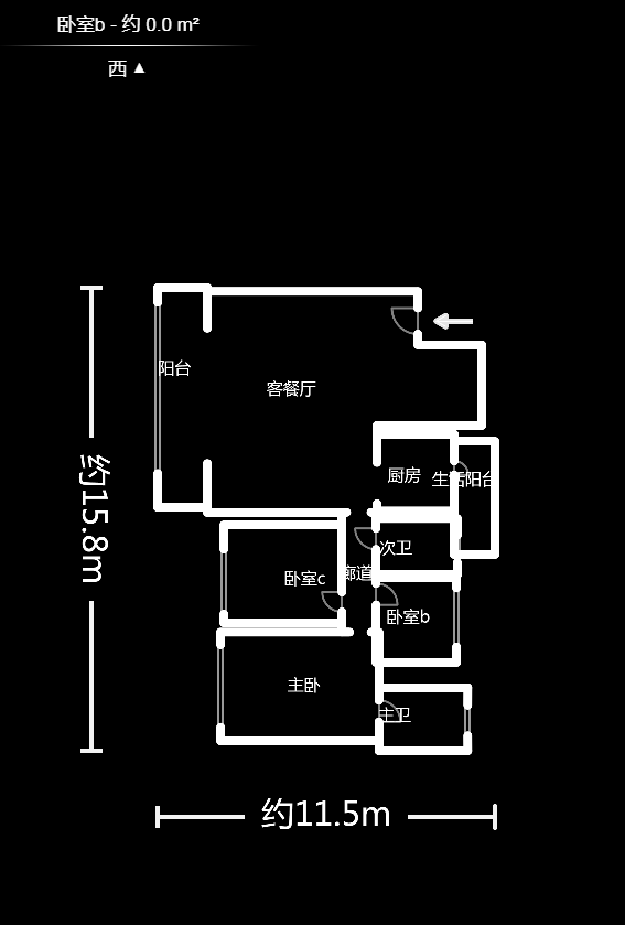 天祥水晶湾  4室2厅2卫    320.0万户型图