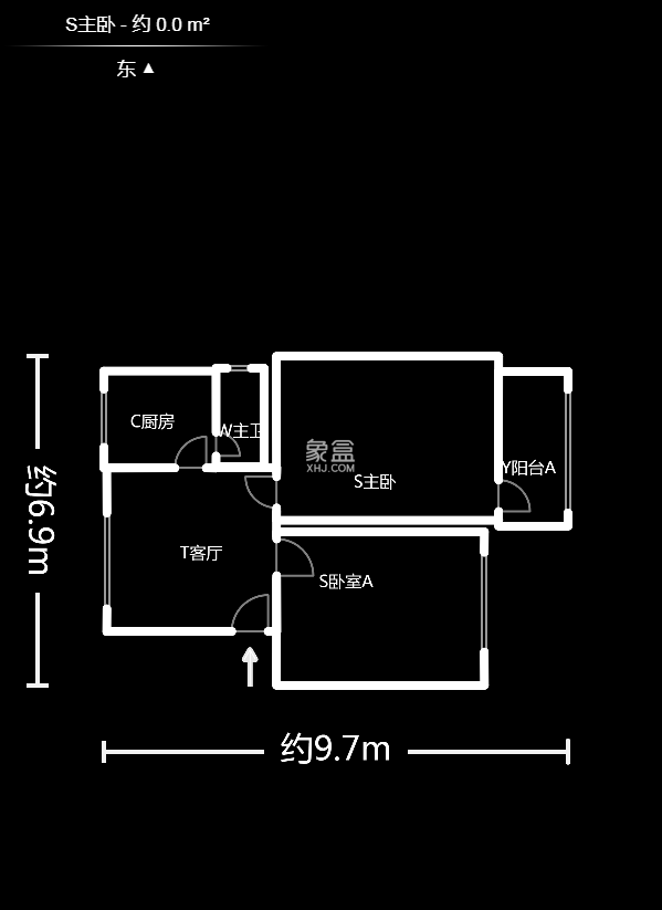 正圆小区（树木岭） 2室1厅1厨1卫 48.00万户型图